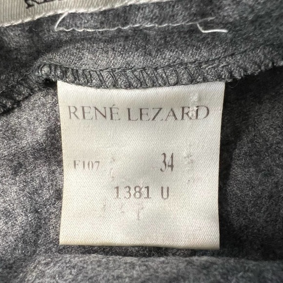 RENÉ LEZARD Vintage Gray Wool Pants - Picture 6 of 8